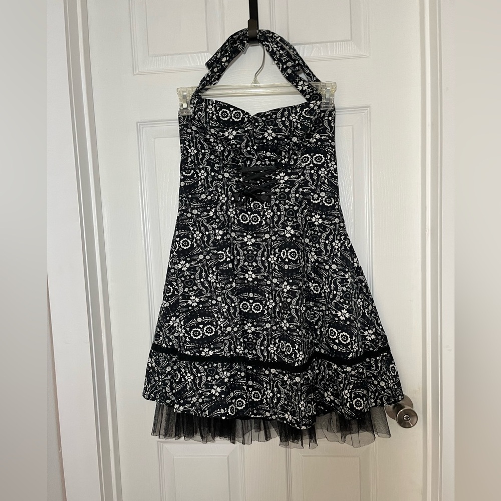 Hot Topic Book of Life Dia de los Muertos Halter dress